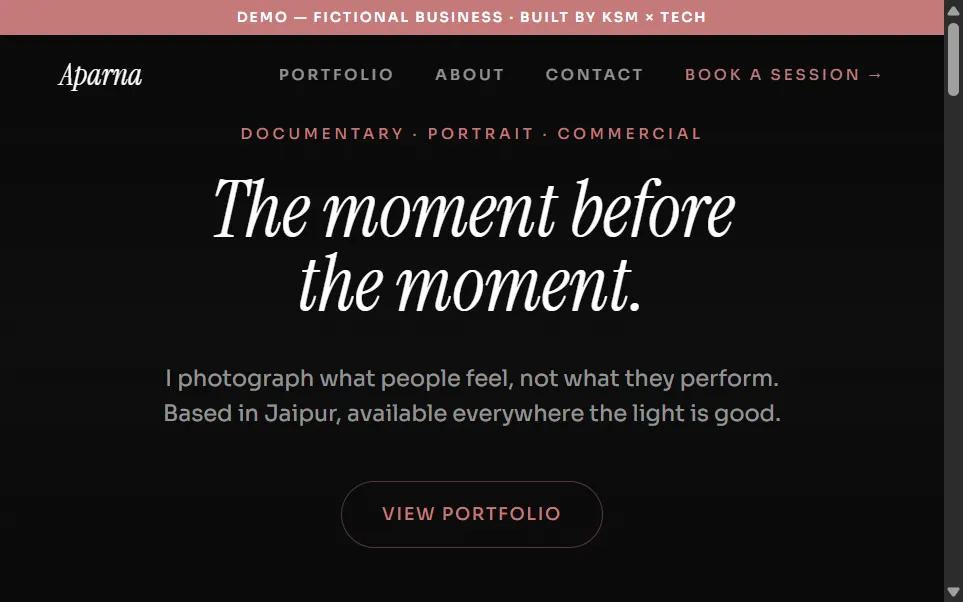 Aparna Studio gallery demo site